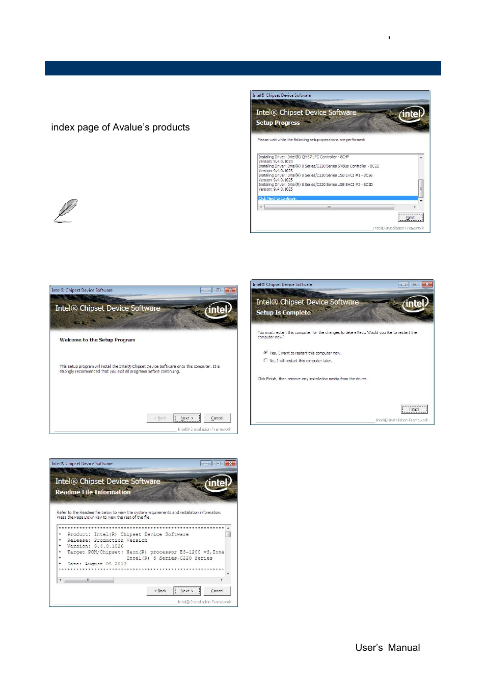 Install chipset driver | Avalue EBM-QM87U User Manual | Page 67 / 75