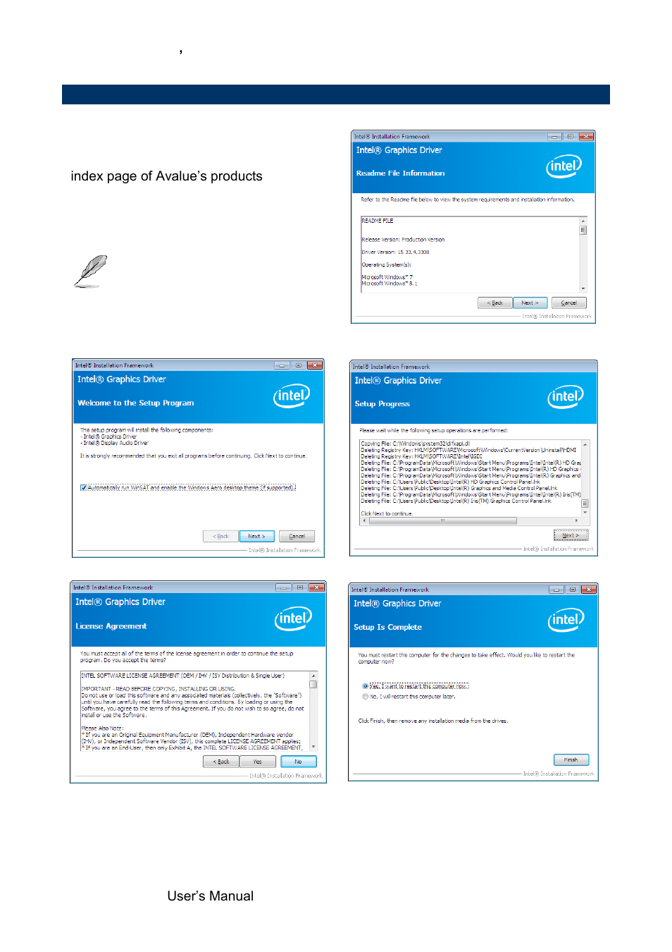 Install vga driver | Avalue EBM-QM87U User Manual | Page 70 / 75