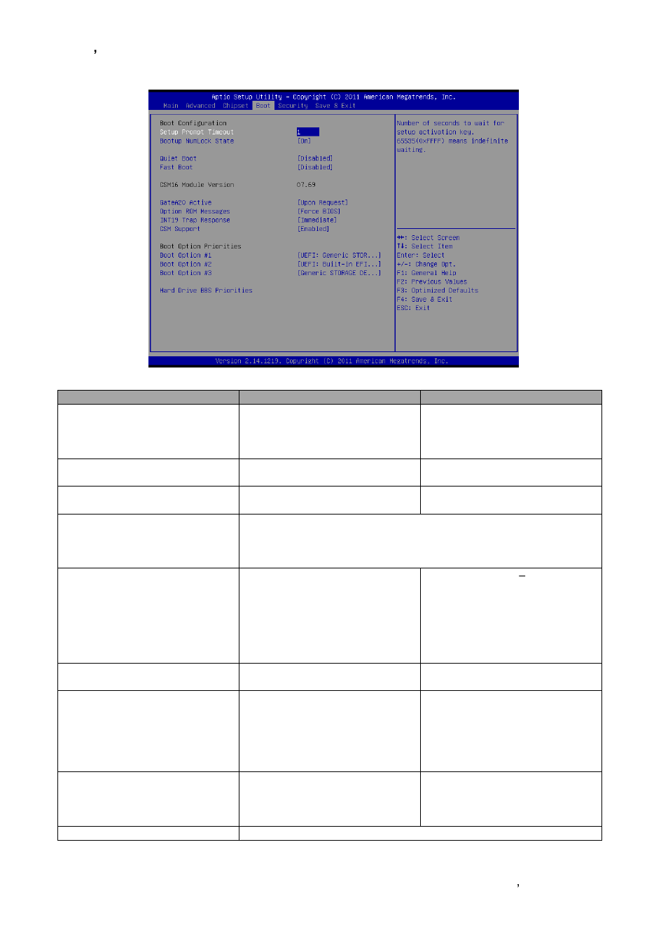 Boot settings | Avalue EBM-CDV User Manual | Page 69 / 82
