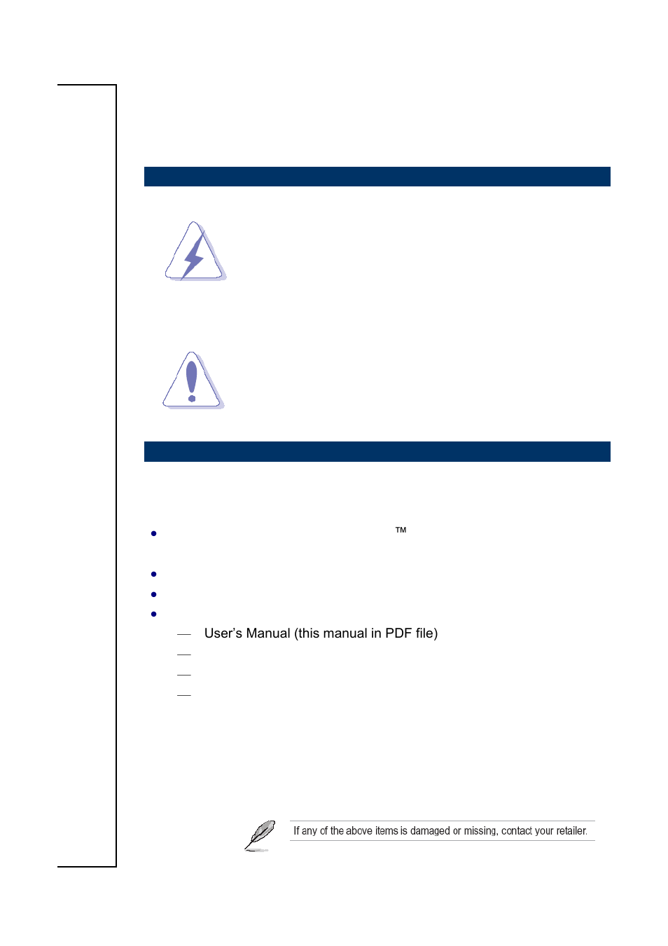 Getting started, Safety precautions, Packing list | Avalue EBM-PNV User Manual | Page 3 / 24