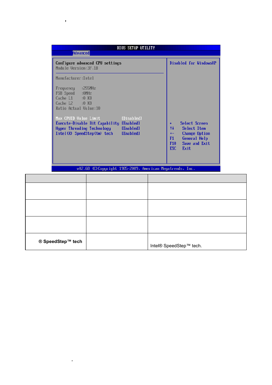Cpu configuration | Avalue EBM-PNV User Manual | Page 46 / 79