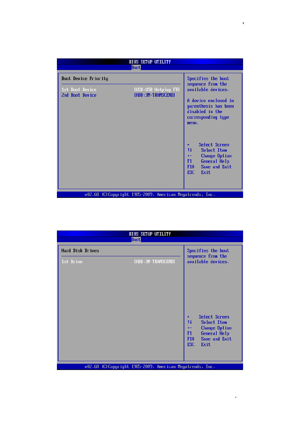 Boot device priority, Hard disk devices | Avalue EBM-PNV User Manual | Page 59 / 79