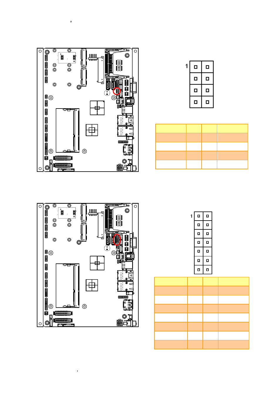 Spi connector (jspi), Low pin count interface connector (jlpc) | Avalue EBM-A50M User Manual | Page 38 / 79