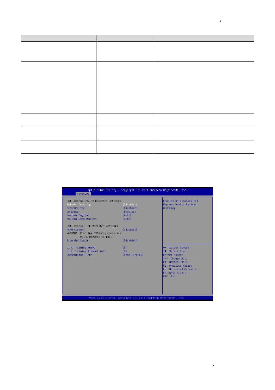 Pci express settings | Avalue EBM-A50M User Manual | Page 45 / 79