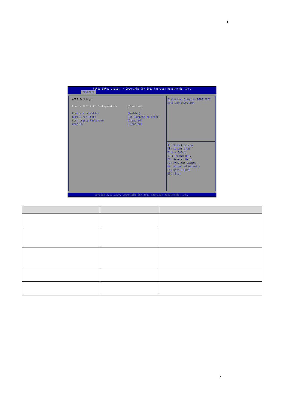 Acpi settings | Avalue EBM-A50M User Manual | Page 49 / 79