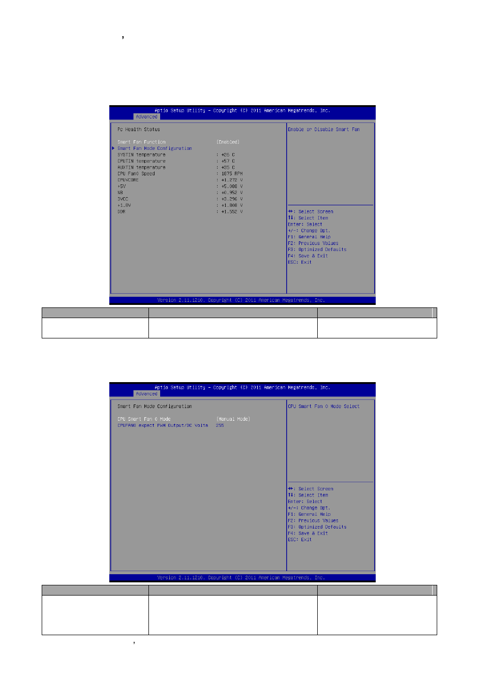 H/w monitor, Smart fan mode configuration | Avalue EBM-A50M User Manual | Page 60 / 79