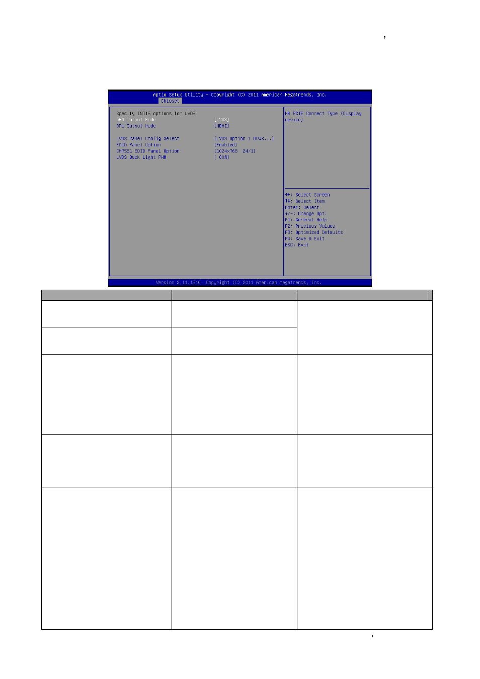 North bridge lvds configuration | Avalue EBM-A50M User Manual | Page 65 / 79