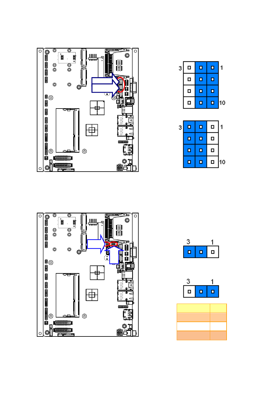 Sata 1/2 pin 7 power mode selector (jp3/jp4) | Avalue EBM-A50M User Manual | Page 11 / 24