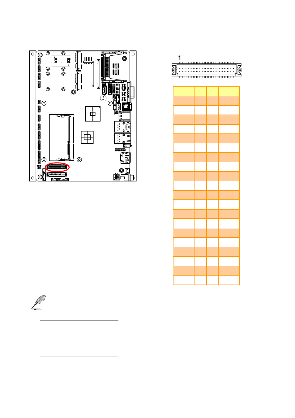 Lvds connector (jlvds2) | Avalue EBM-A50M User Manual | Page 22 / 24