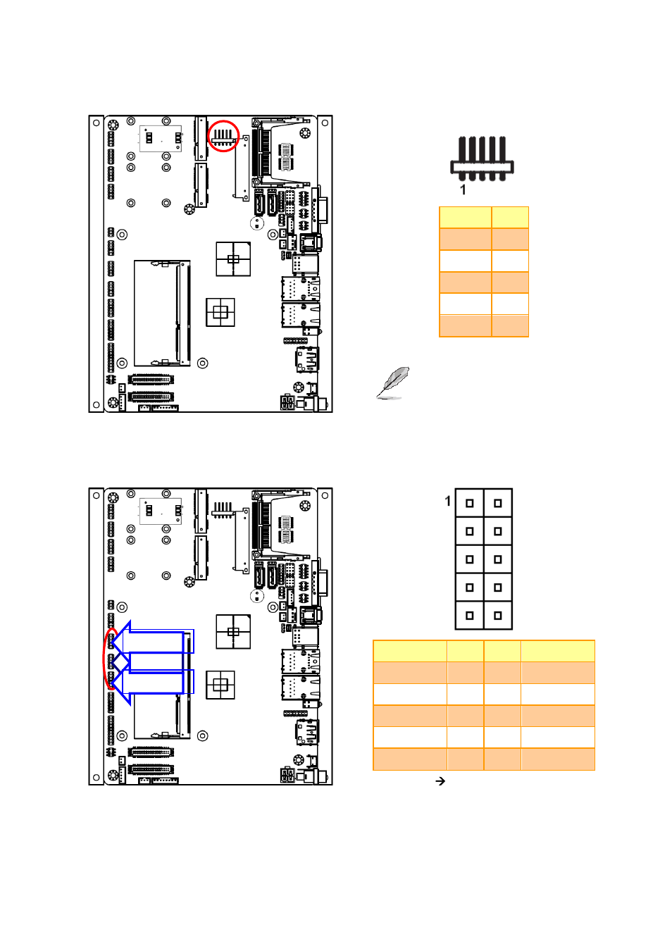 Touch panel connector (jtouch), Usb connector 2&3, 4&5, 6&7 (jusb1/ jusb2 / jusb3) | Avalue EBM-A50M User Manual | Page 23 / 24