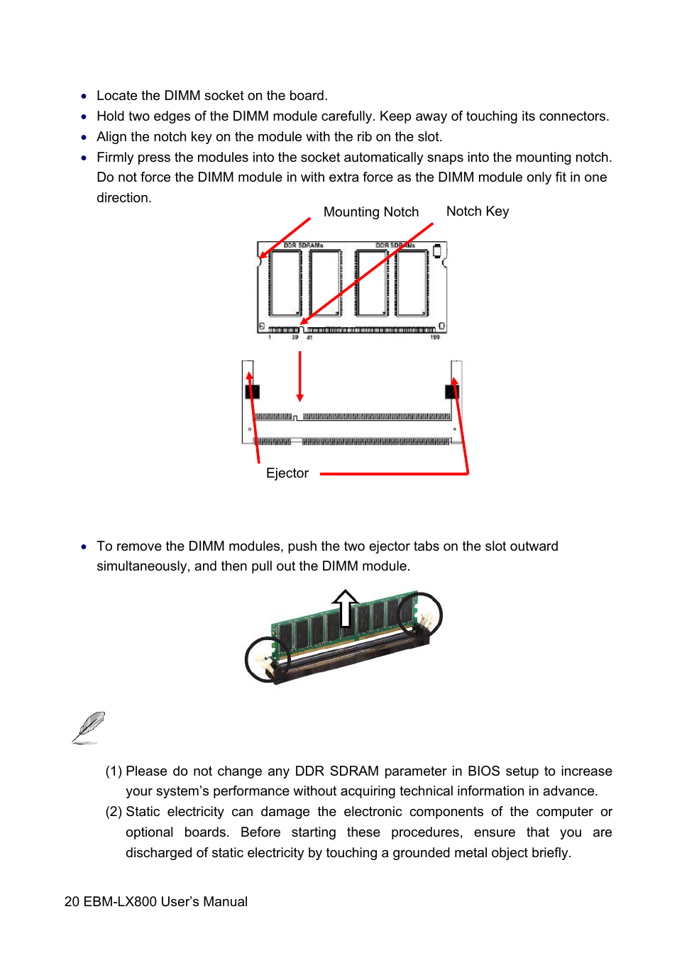 Avalue EBM-LX800 User Manual | Page 20 / 106