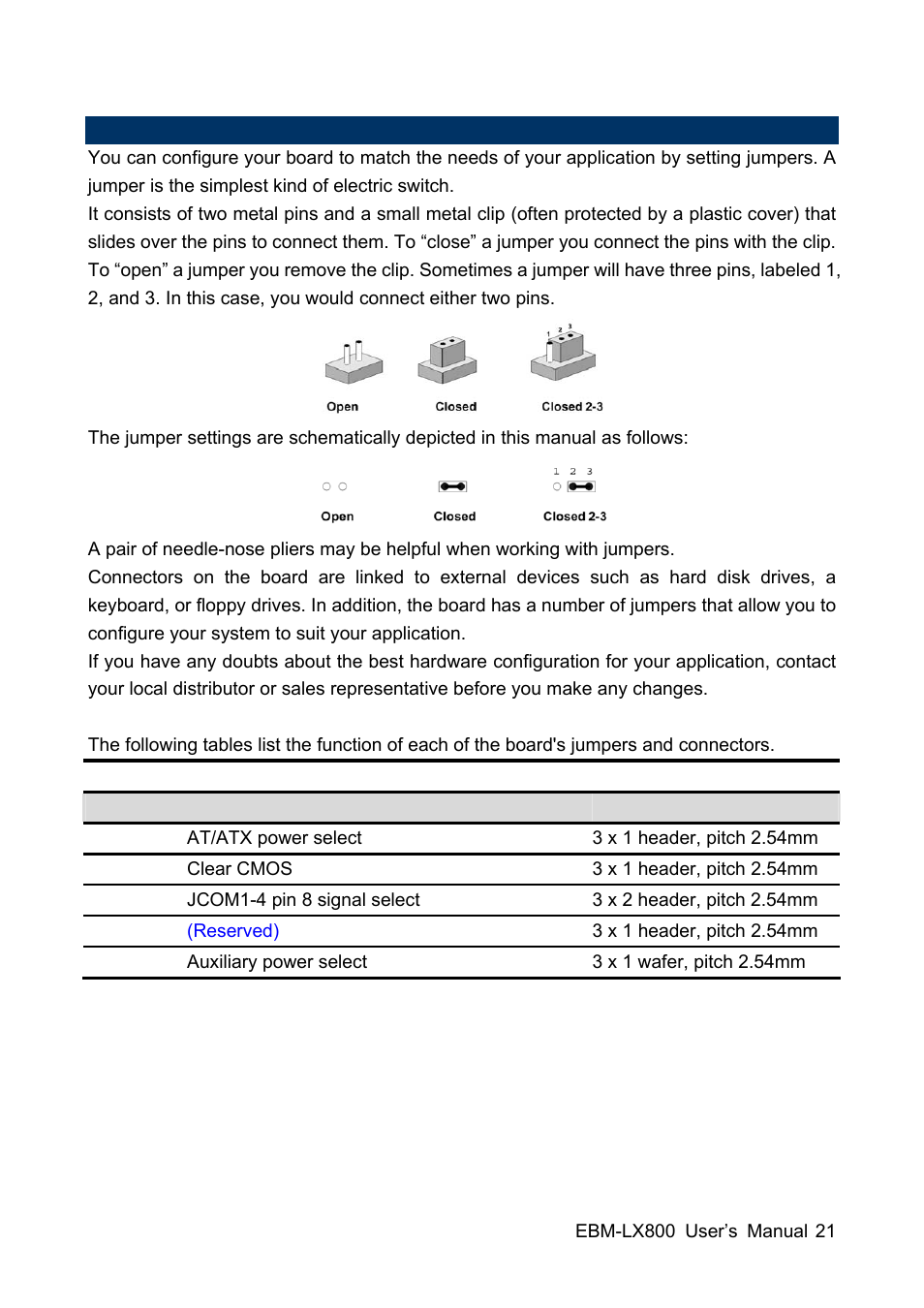 Avalue EBM-LX800 User Manual | Page 21 / 106