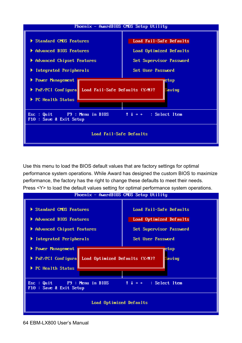 Avalue EBM-LX800 User Manual | Page 64 / 106