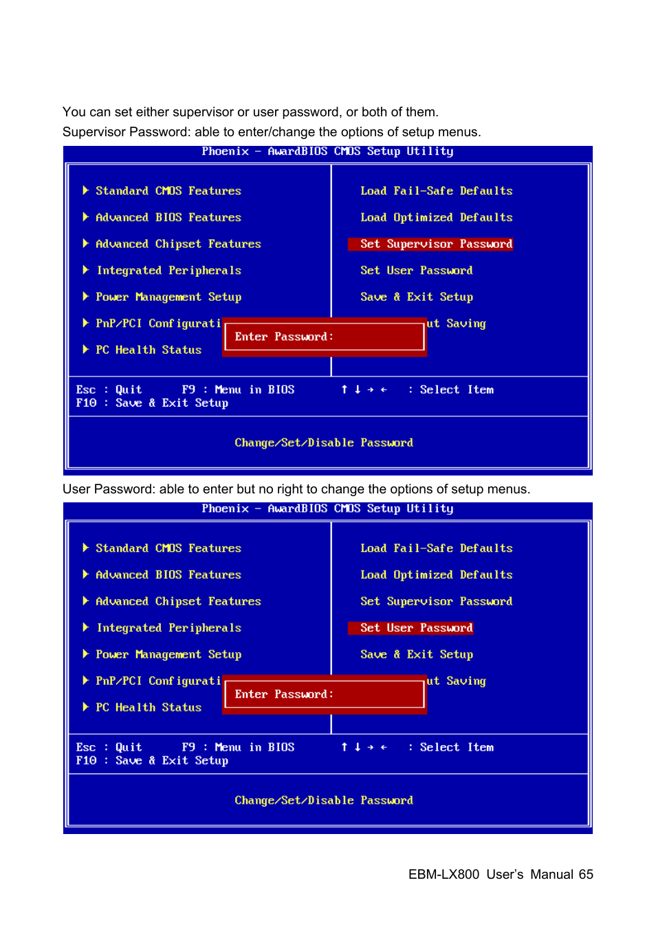 Avalue EBM-LX800 User Manual | Page 65 / 106