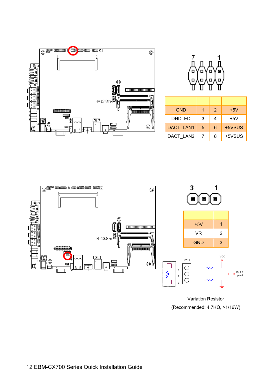 Avalue EBM-CX700 User Manual | Page 12 / 16