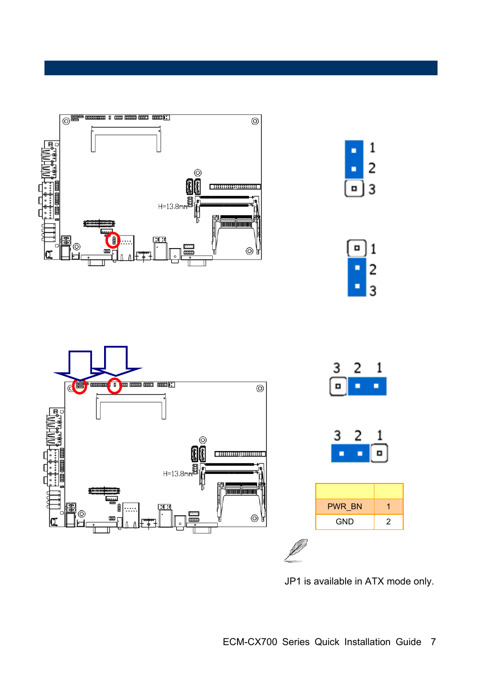 3 setting jumpers & connectors | Avalue EBM-CX700 User Manual | Page 7 / 16