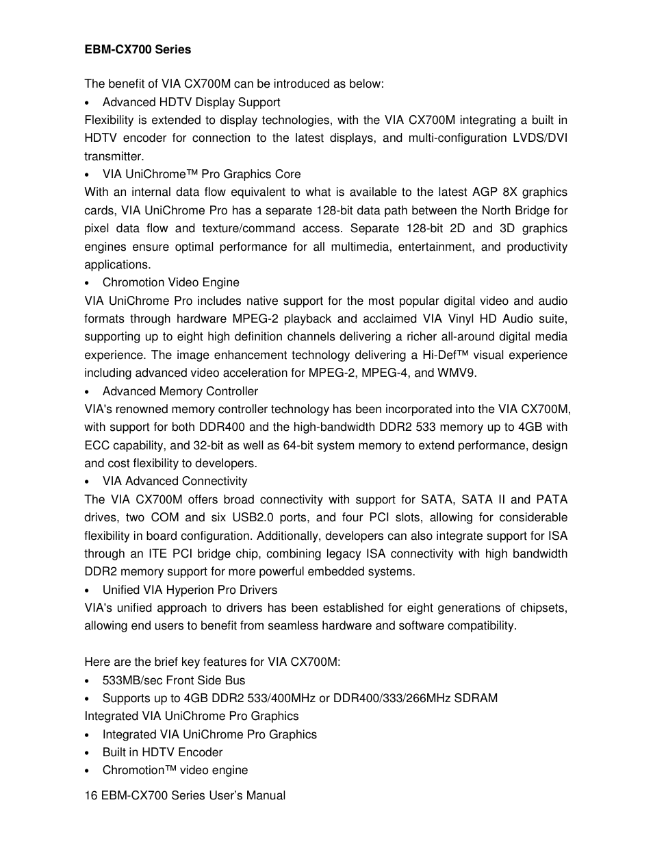 Avalue EBM-CX700 User Manual | Page 16 / 99