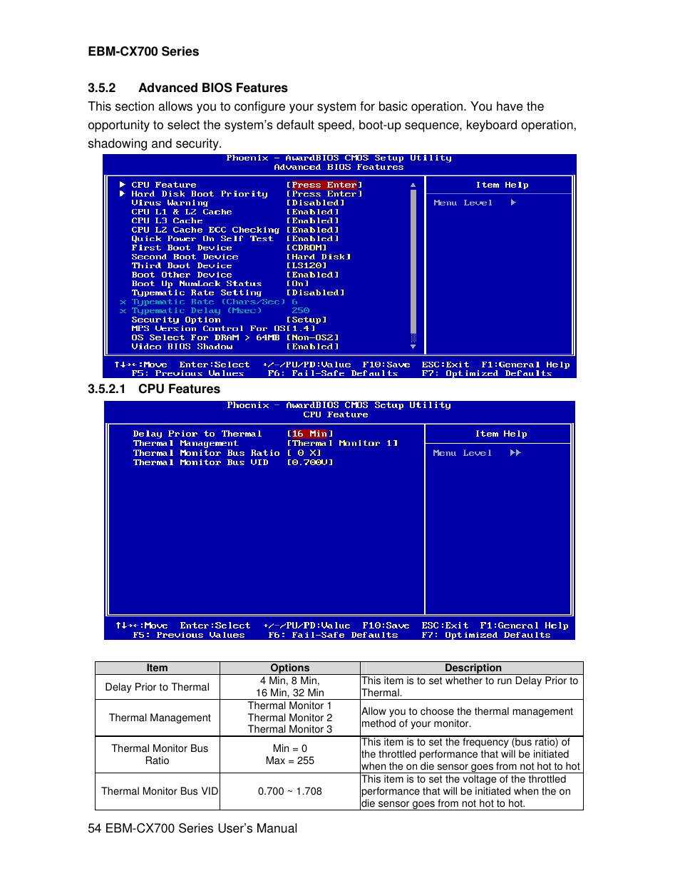 Avalue EBM-CX700 User Manual | Page 54 / 99