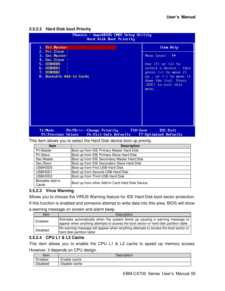Avalue EBM-CX700 User Manual | Page 55 / 99