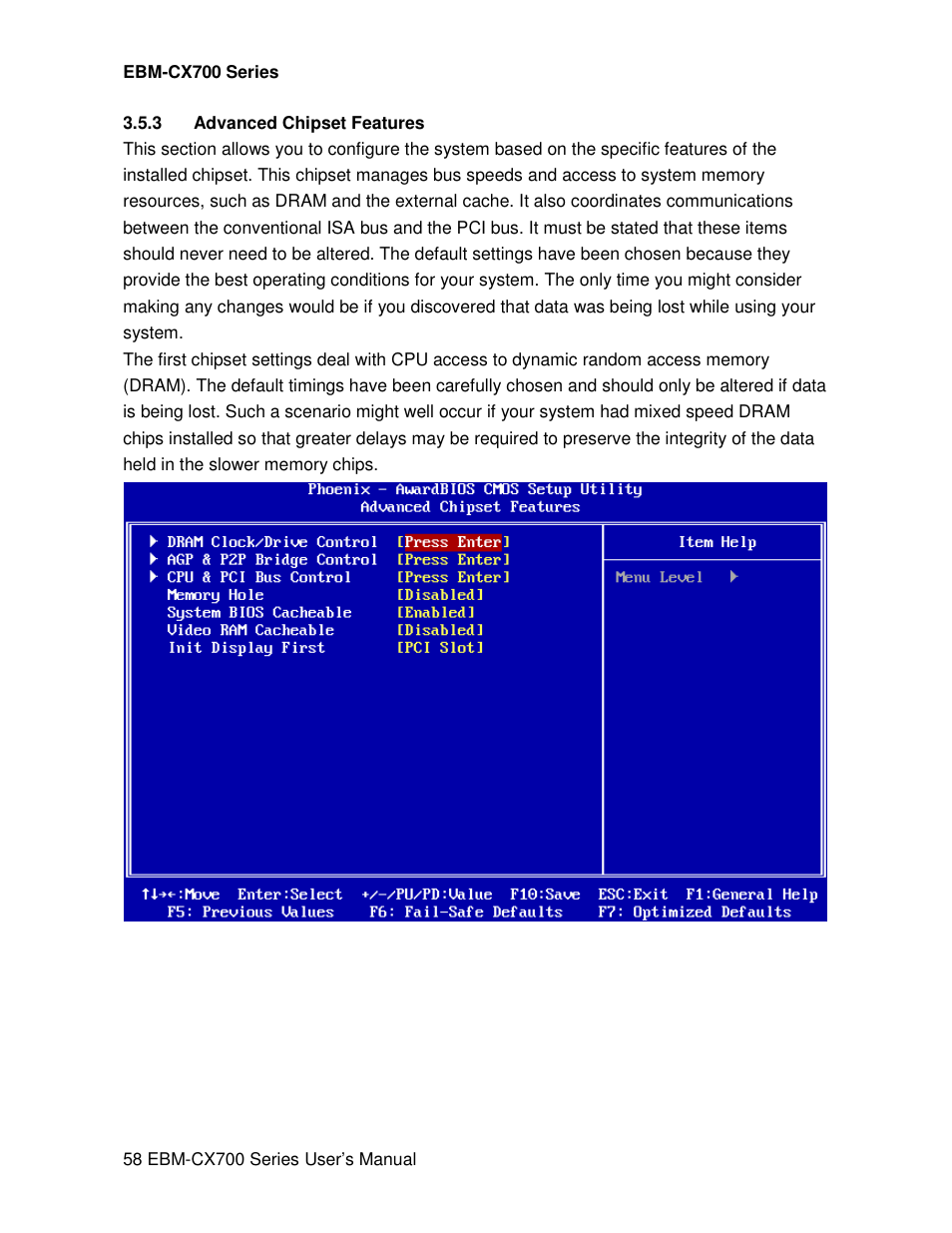 Avalue EBM-CX700 User Manual | Page 58 / 99