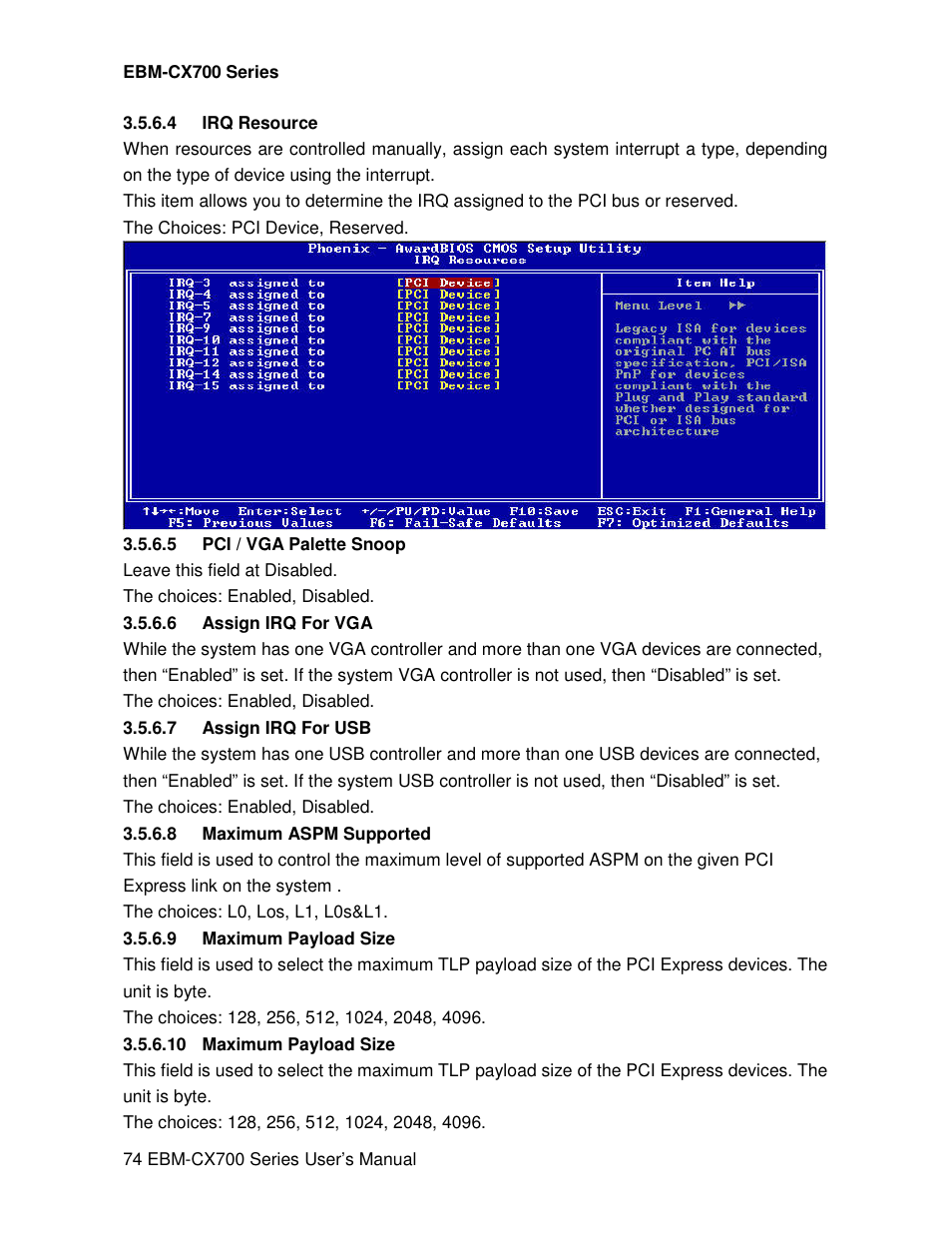 Avalue EBM-CX700 User Manual | Page 74 / 99