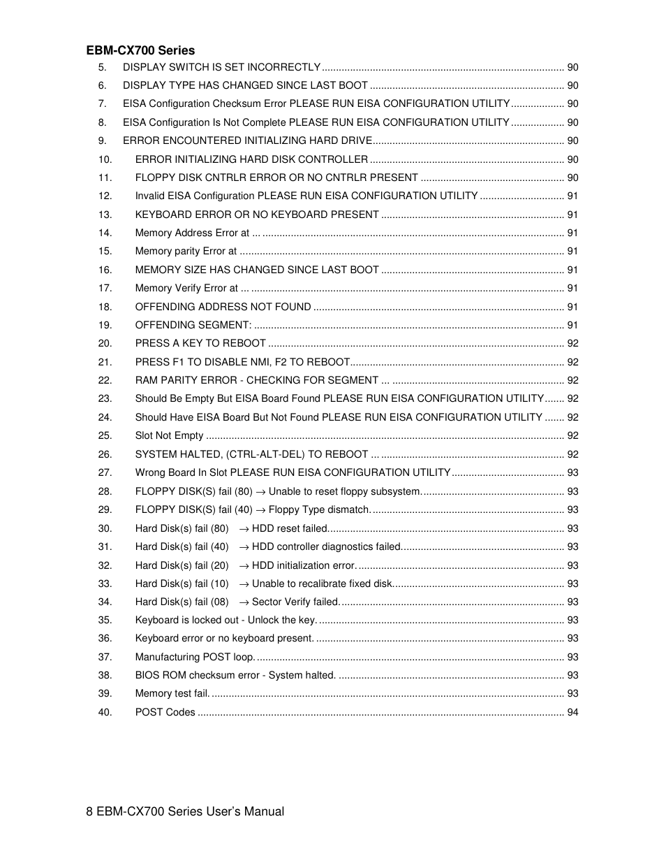 Avalue EBM-CX700 User Manual | Page 8 / 99