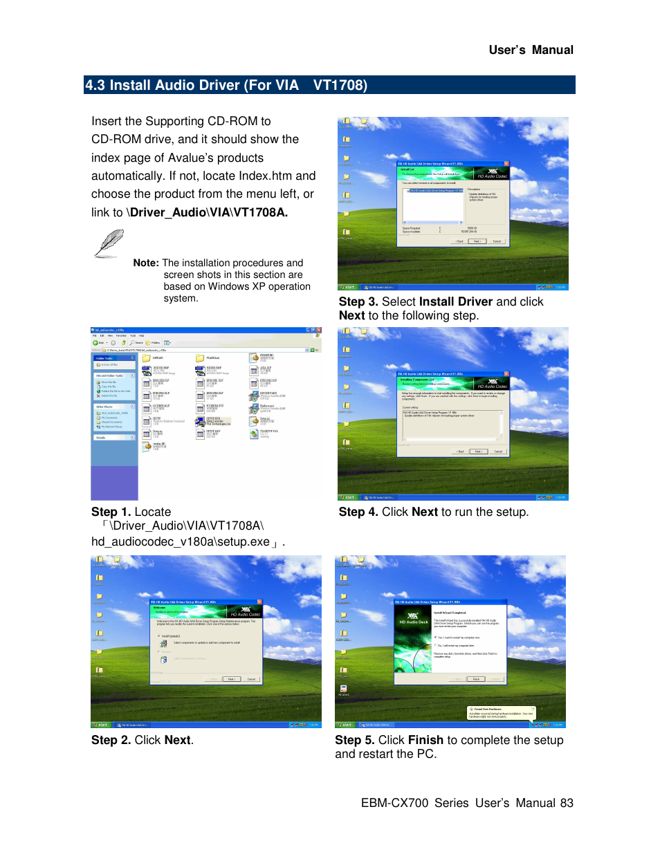 Avalue EBM-CX700 User Manual | Page 83 / 99