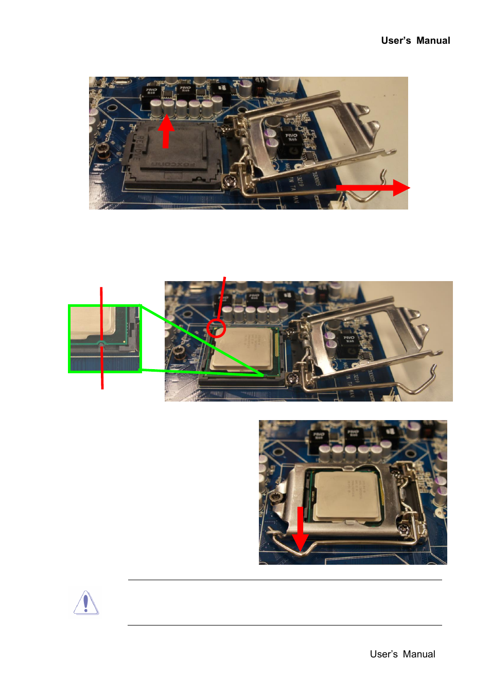 Alignment key cpu notch gold triangle b a a | Avalue EMX-Q87R User Manual | Page 21 / 77