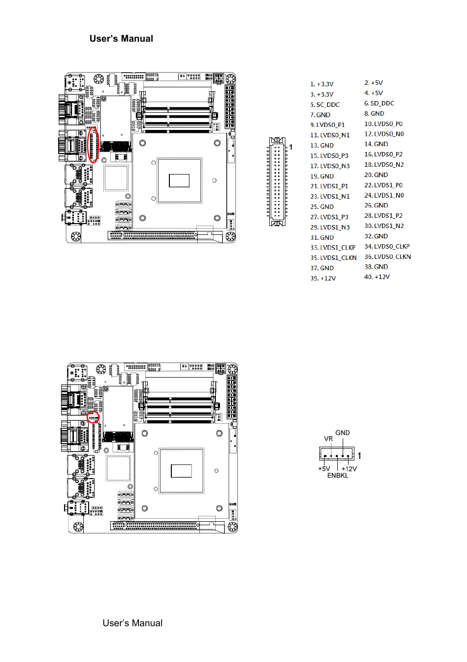 12 lvds connector (jlvds1), 13 back light controller connector (jbkl1) | Avalue EMX-Q87R User Manual | Page 36 / 77
