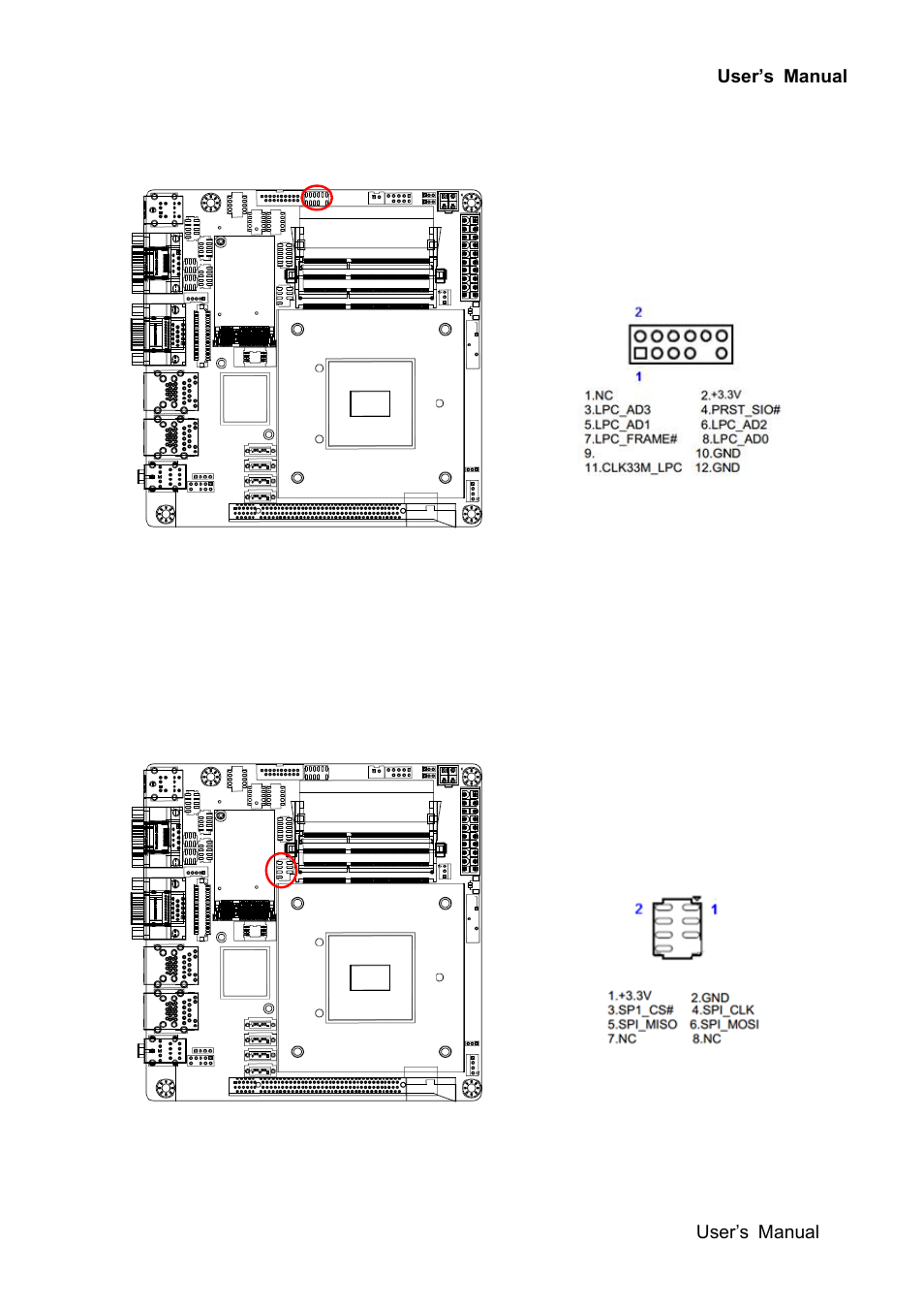 22 lpc connector (jlpc1), 23 spi connector (spi1) | Avalue EMX-Q87R User Manual | Page 41 / 77