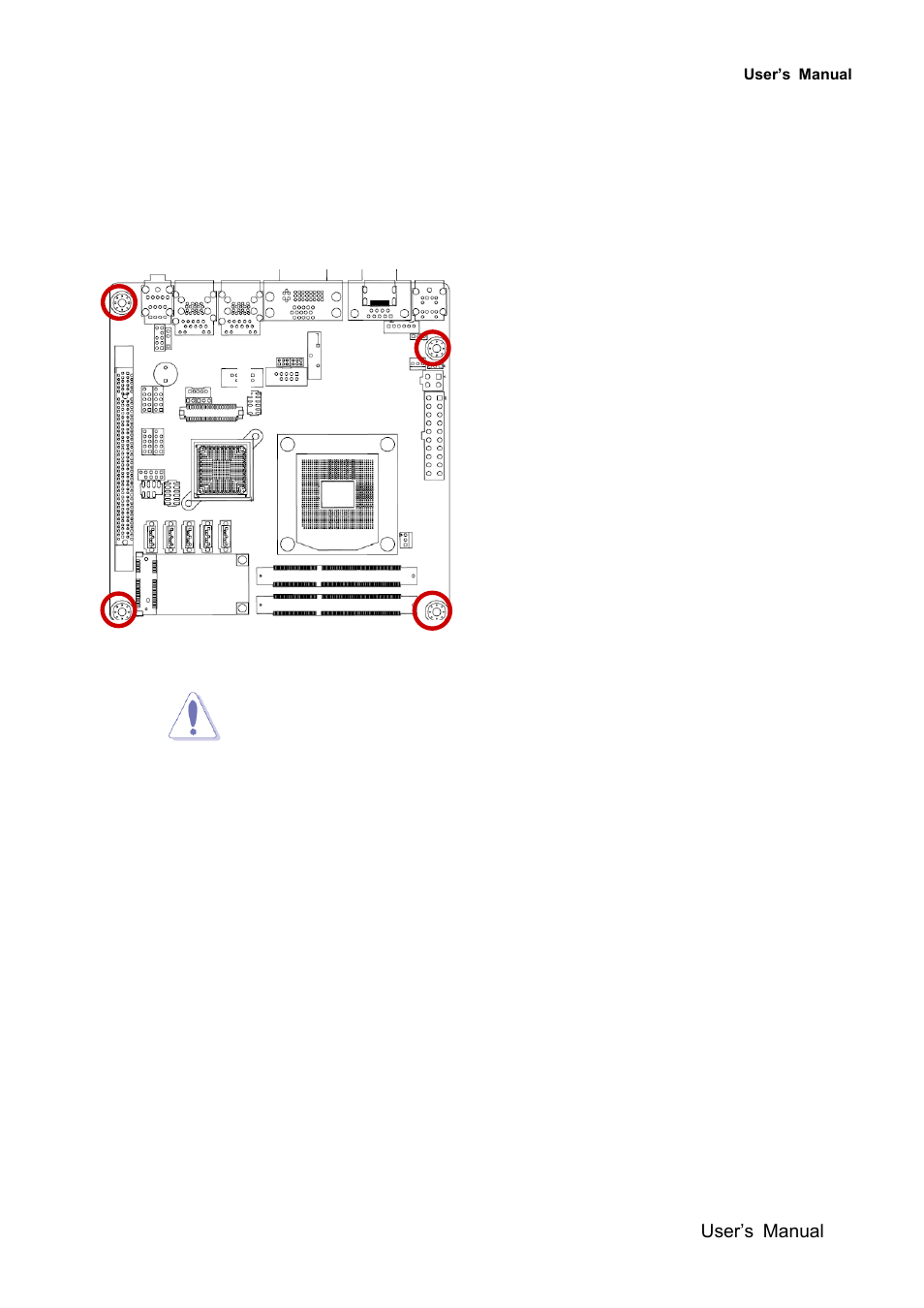 Screw holes | Avalue EMX-QM77 User Manual | Page 19 / 86