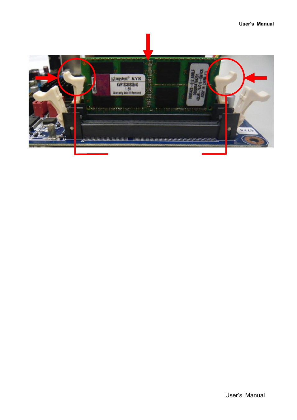 Locked retaining clip | Avalue EMX-QM77 User Manual | Page 31 / 86