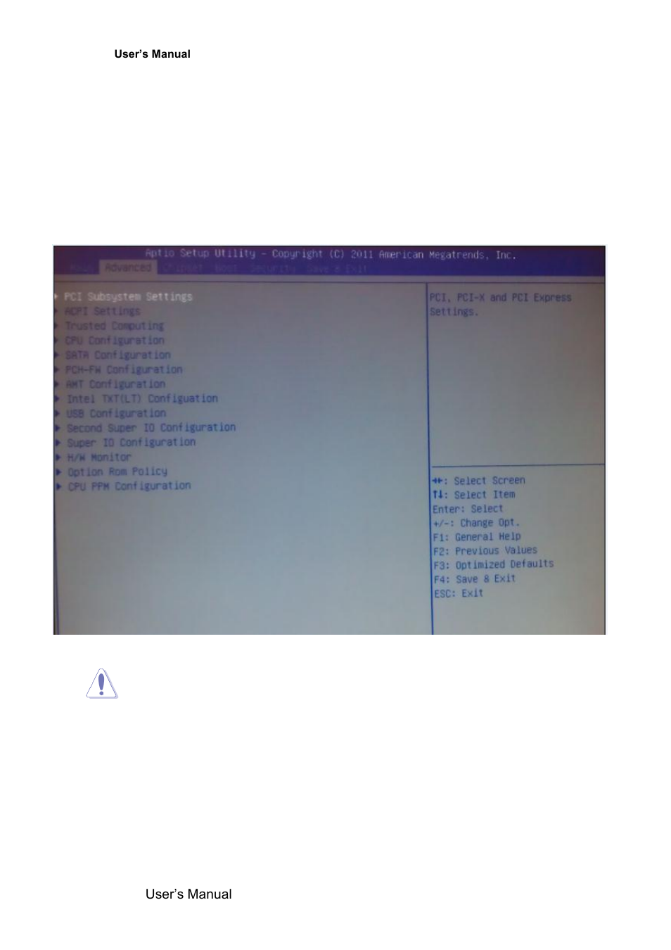 Advanced bios setup | Avalue EMX-QM77 User Manual | Page 54 / 86