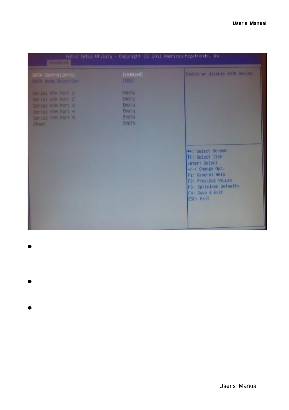Sata configuration | Avalue EMX-QM77 User Manual | Page 59 / 86