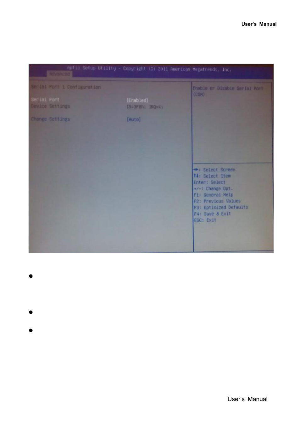 Serial port 1 configuration | Avalue EMX-QM77 User Manual | Page 65 / 86