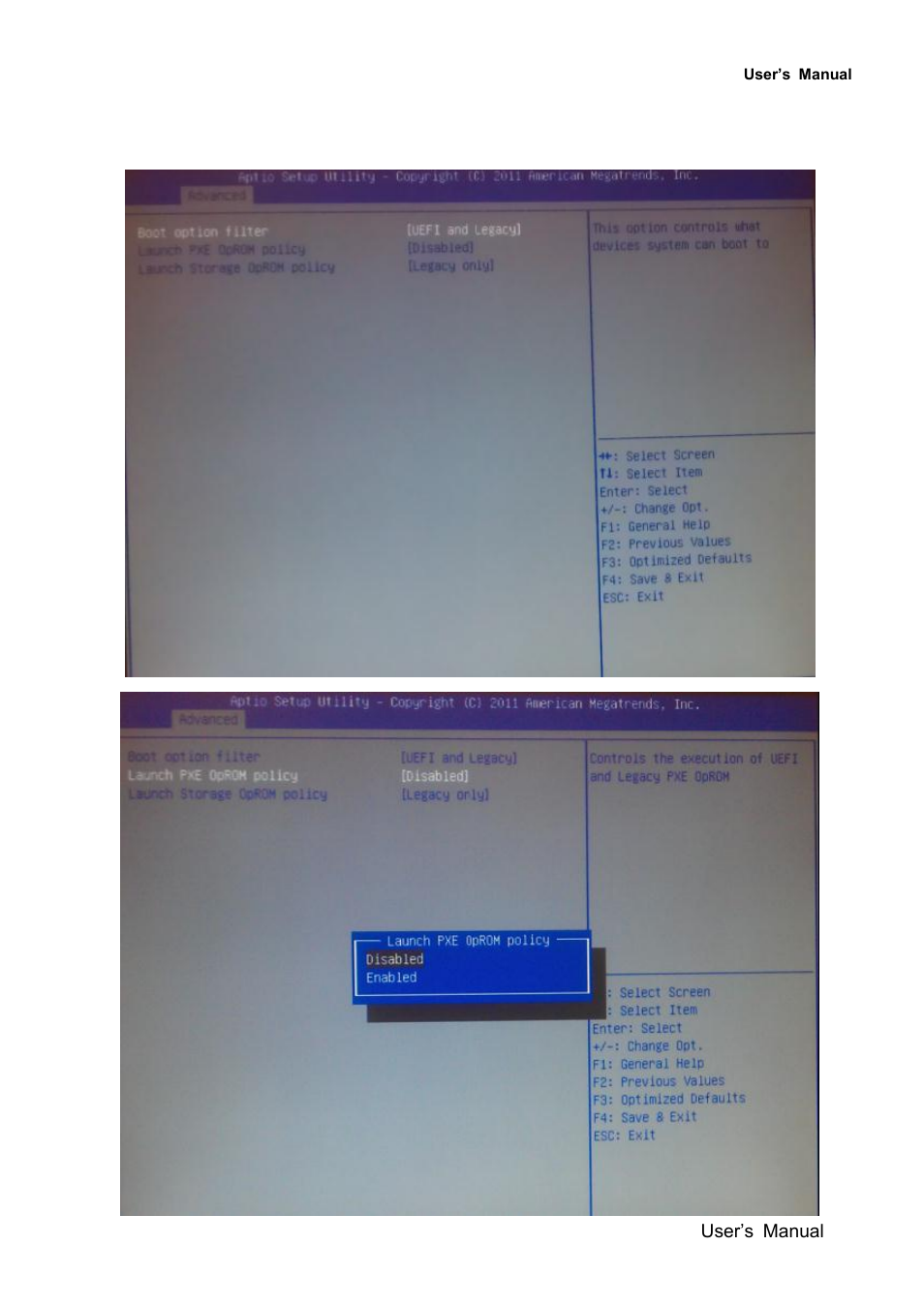 14 option rom policy | Avalue EMX-QM77 User Manual | Page 69 / 86
