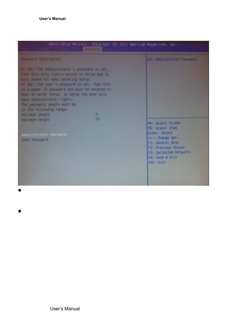Security | Avalue EMX-QM77 User Manual | Page 84 / 86