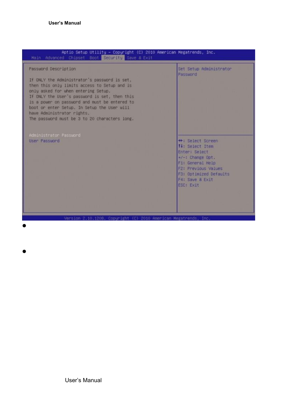 Security | Avalue EMX-QM67 User Manual | Page 100 / 102