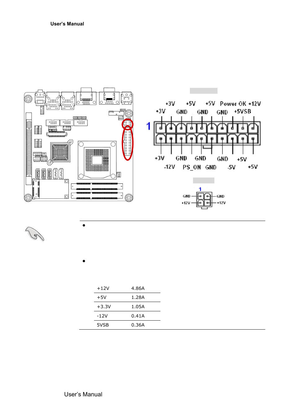 Atx power connectors (eatxpwr1, atx12v1) | Avalue EMX-QM67 User Manual | Page 40 / 102
