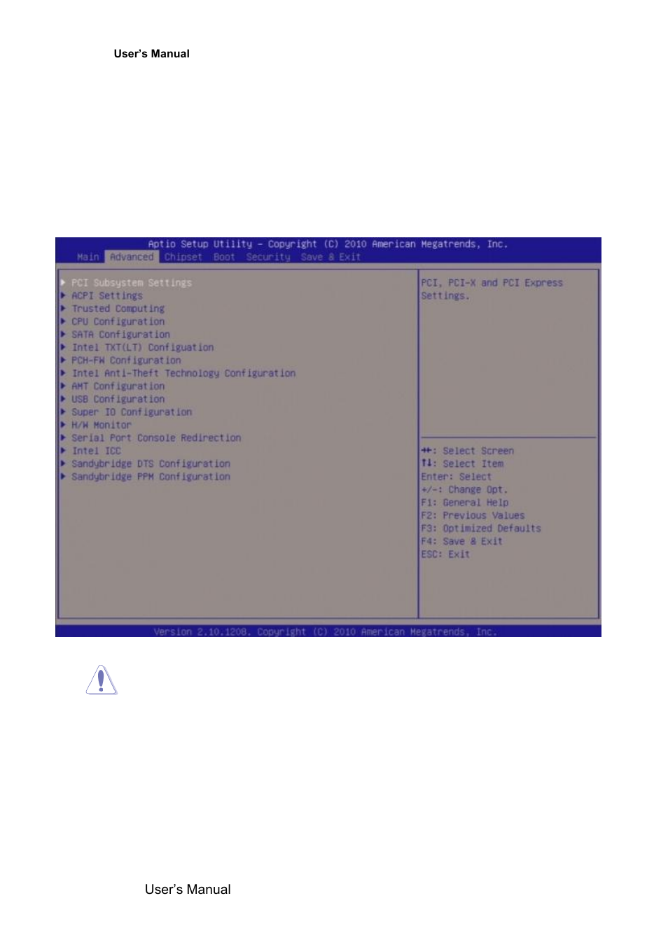 Advanced bios setup | Avalue EMX-QM67 User Manual | Page 52 / 102