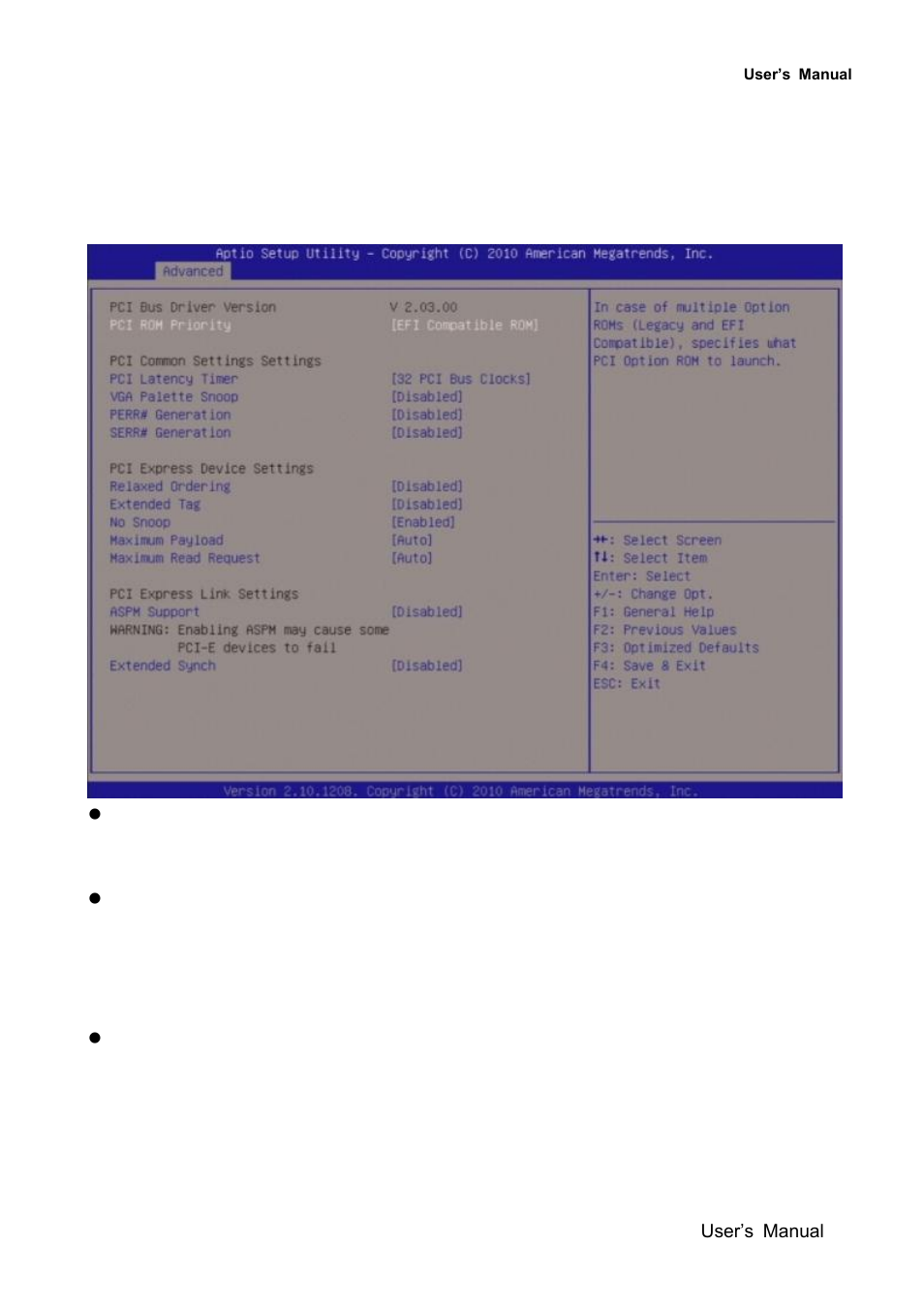 Pci subsystem setting | Avalue EMX-QM67 User Manual | Page 53 / 102