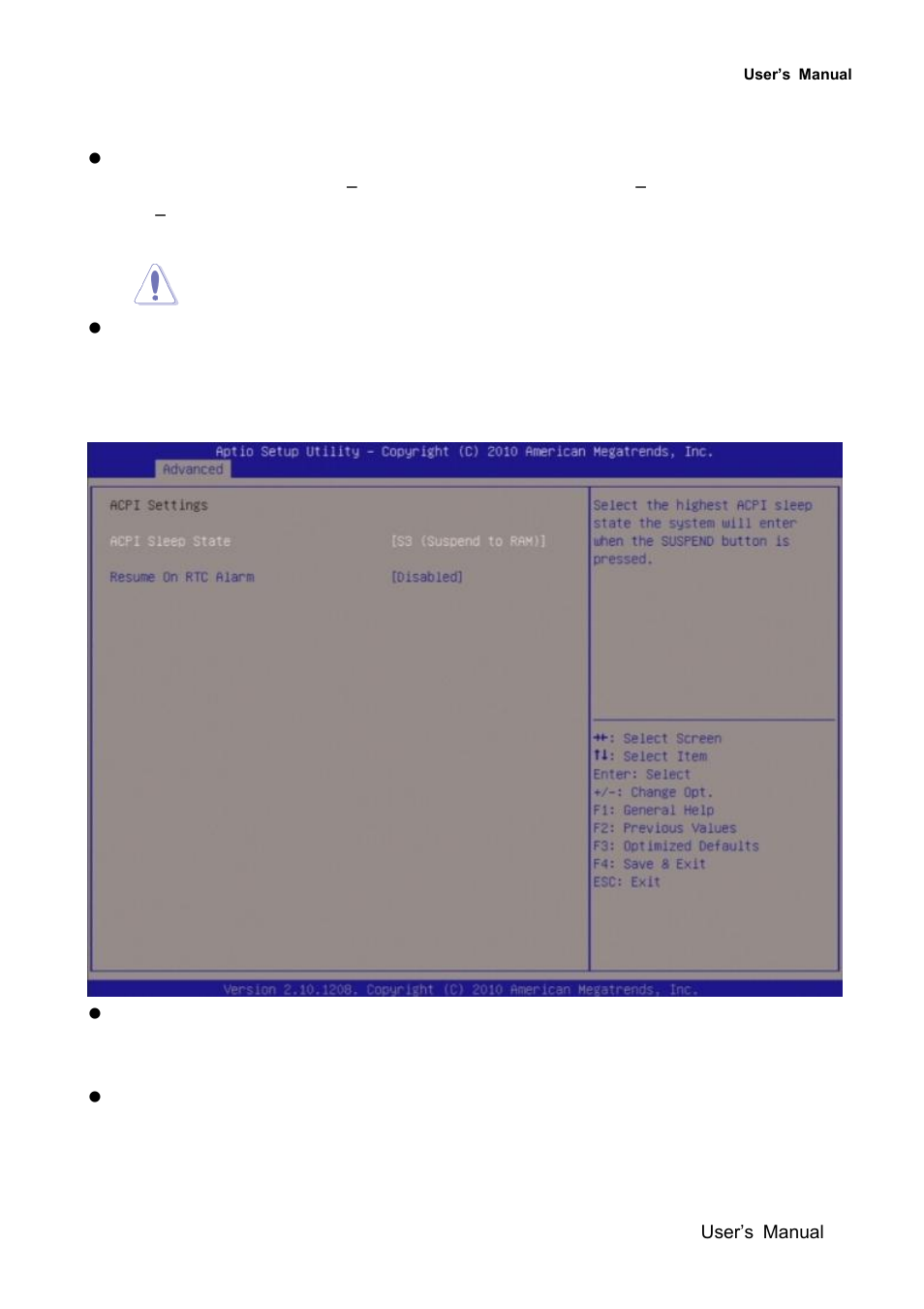 Acpi settings | Avalue EMX-QM67 User Manual | Page 55 / 102