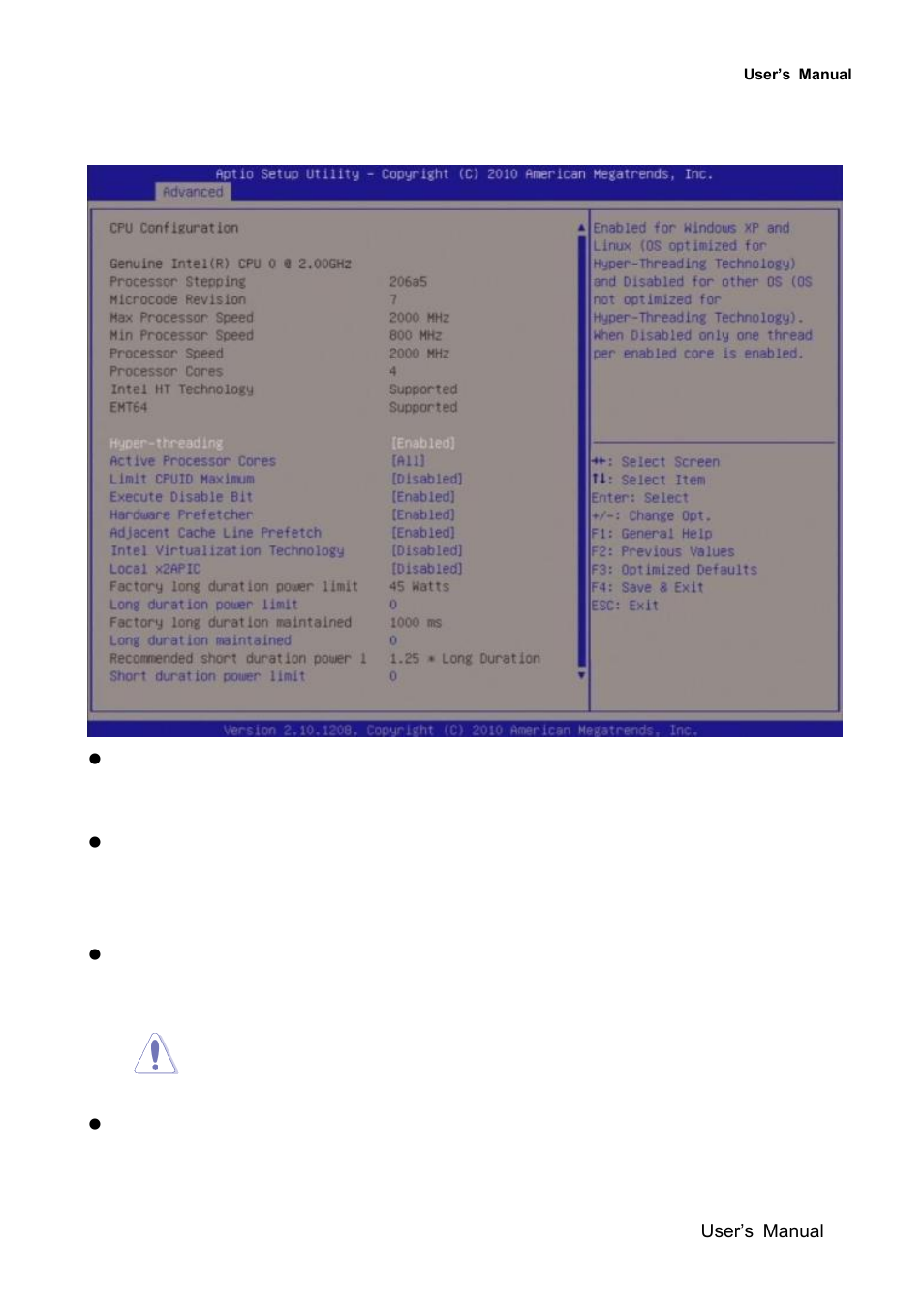 Cpu configuration | Avalue EMX-QM67 User Manual | Page 57 / 102