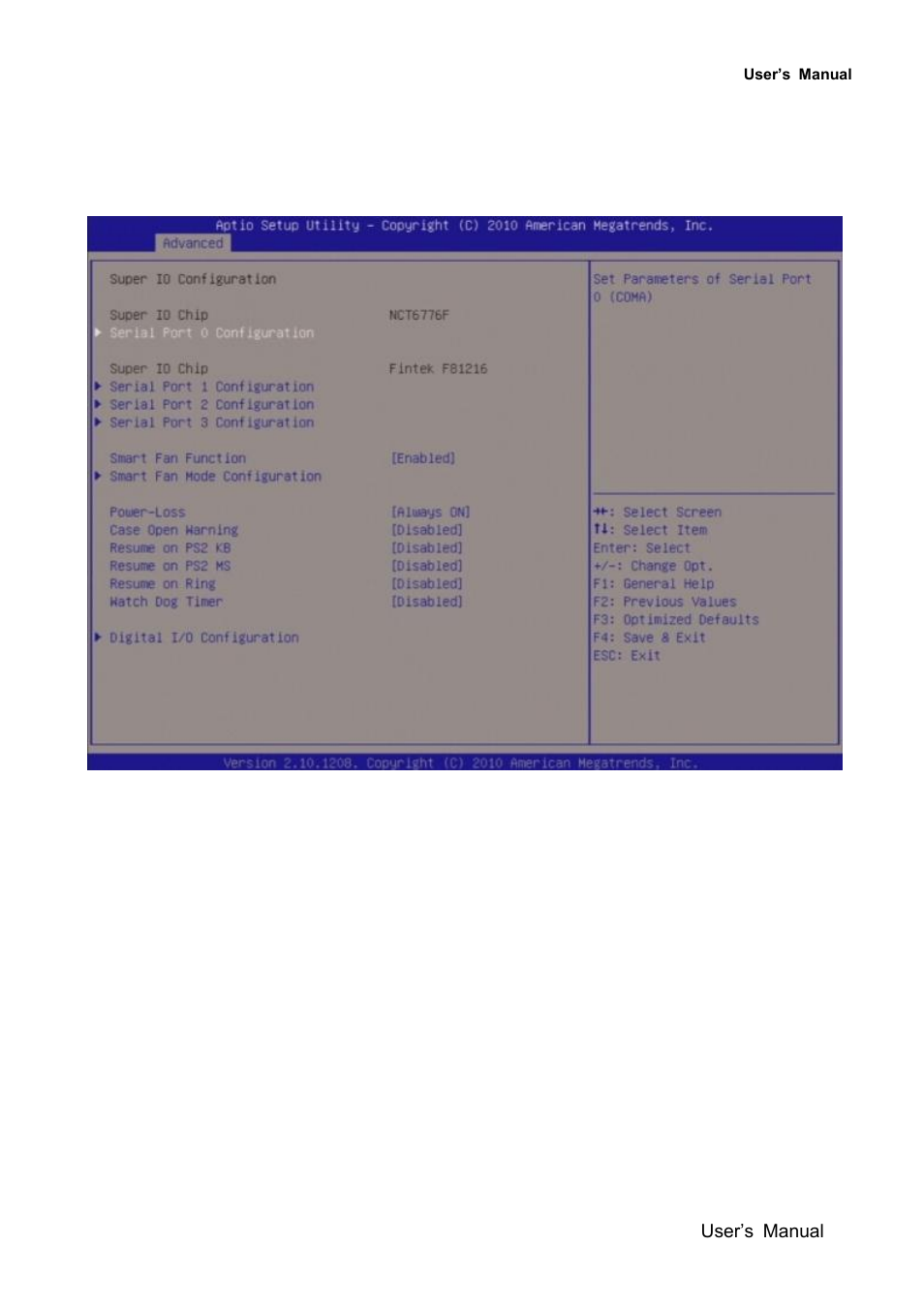 Super io configuration | Avalue EMX-QM67 User Manual | Page 69 / 102