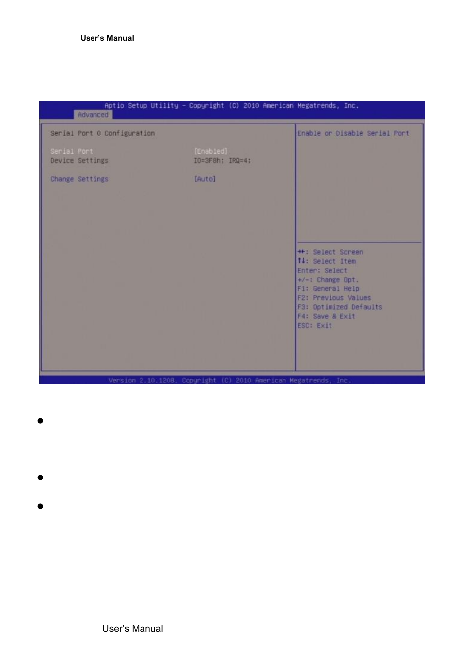 Serial port 0 configuration | Avalue EMX-QM67 User Manual | Page 70 / 102