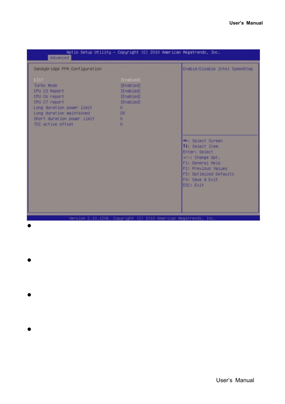 Sandybridge ppm configuration | Avalue EMX-QM67 User Manual | Page 81 / 102