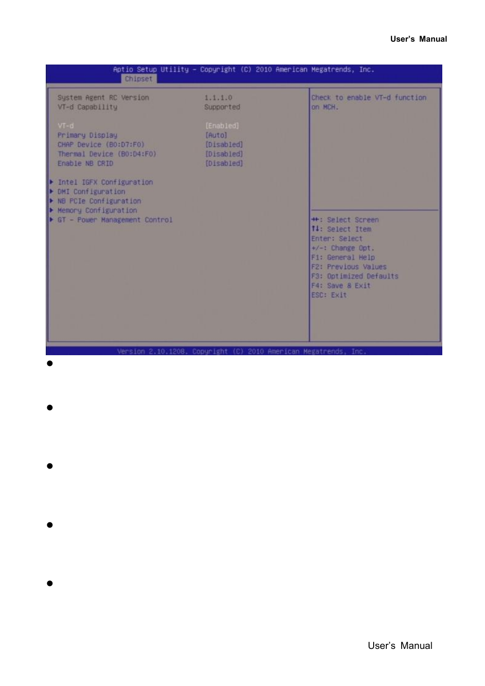 System agent (sa) configuration | Avalue EMX-QM67 User Manual | Page 83 / 102