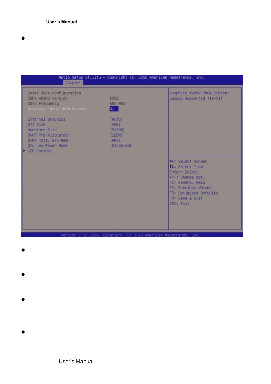 Intel igfx configuration | Avalue EMX-QM67 User Manual | Page 84 / 102