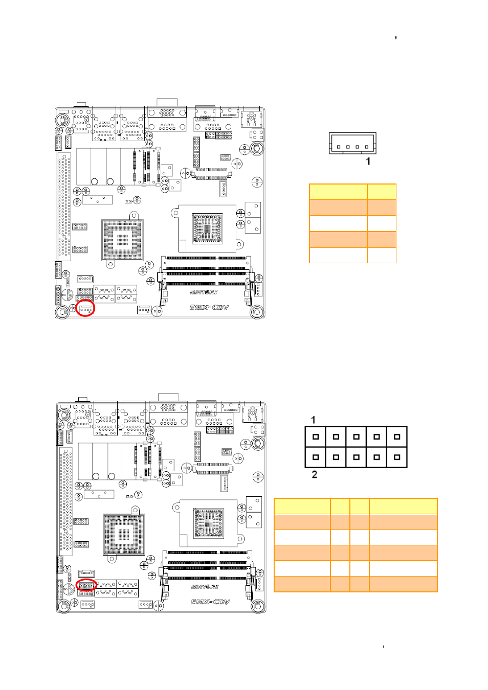 Sata power (satapw_2), 18 usb connector (f_usb1) | Avalue EMX-CDV User Manual | Page 33 / 62