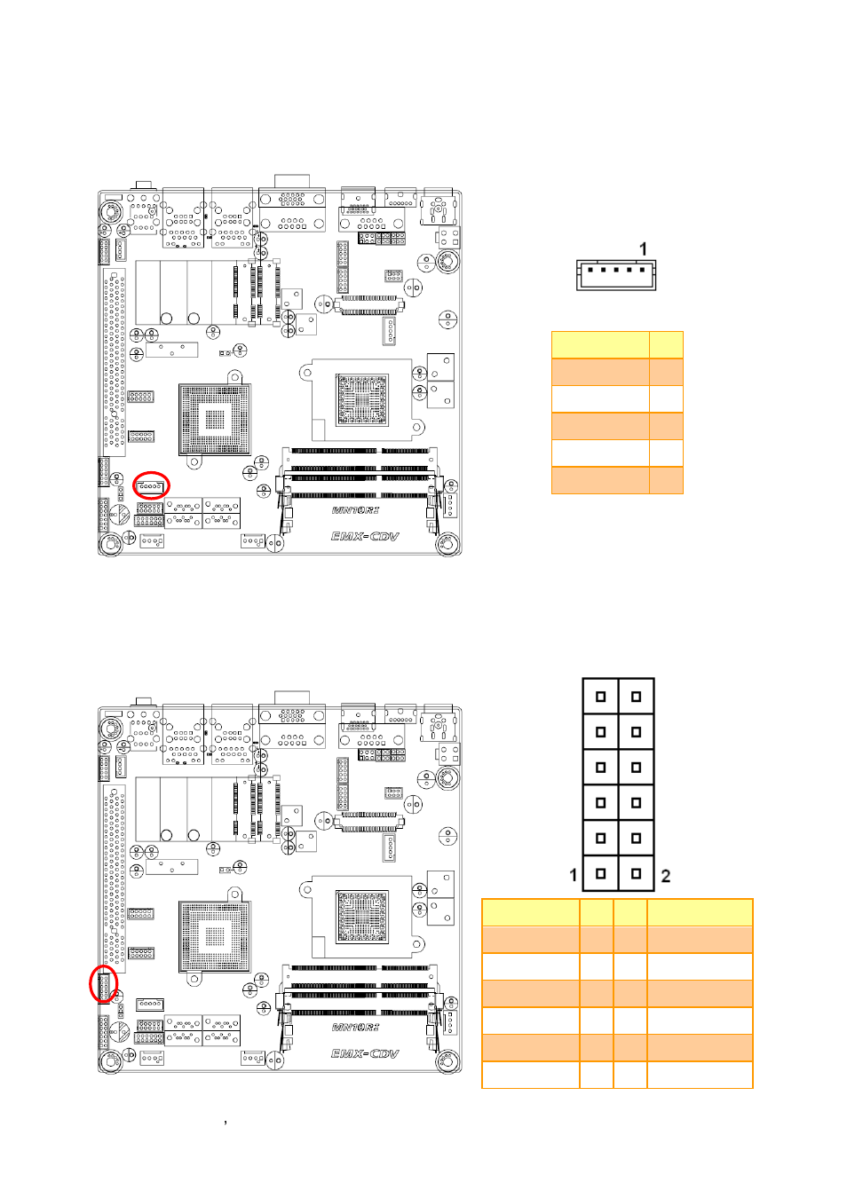 19 usb connector (f_usb2), 20 gpio connector (gpio_cnt) | Avalue EMX-CDV User Manual | Page 34 / 62